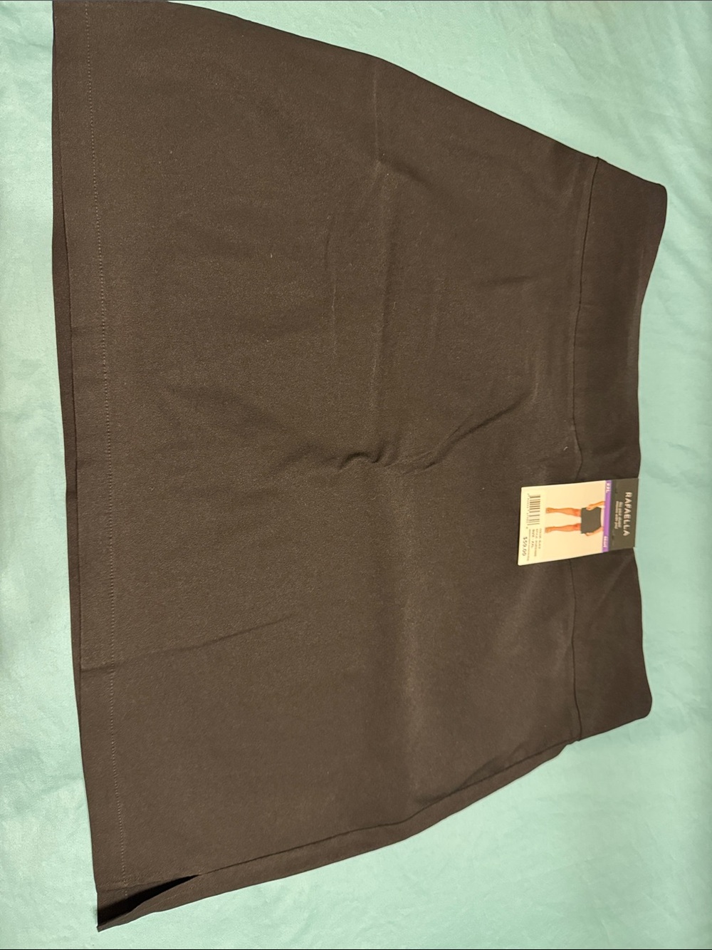 Rafaella Black Active Skort with Split Hem